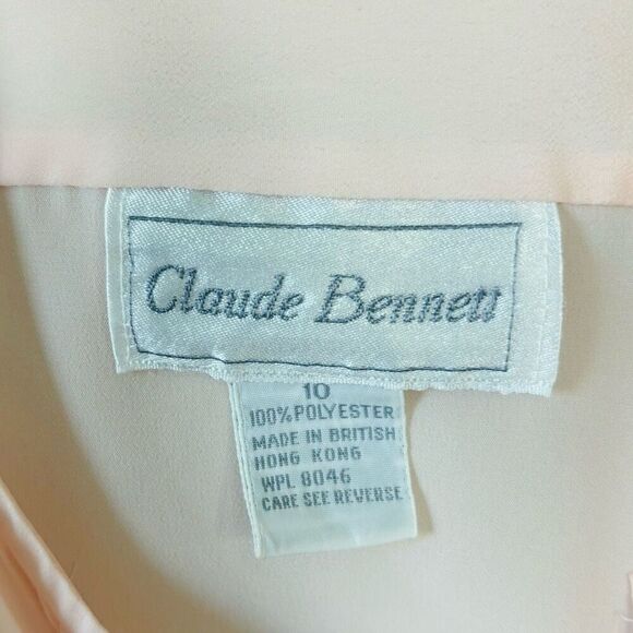 Claude Bennett Vintage Light Pink blouse size 10 - Picture 2 of 6